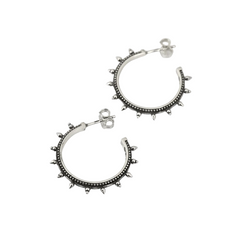 Nove25 Ethnic Medium Hoop Pair Earrings