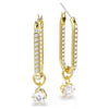 Orecchini Swarovski Pendenti Constella Placcati Oro Giallo 5728587