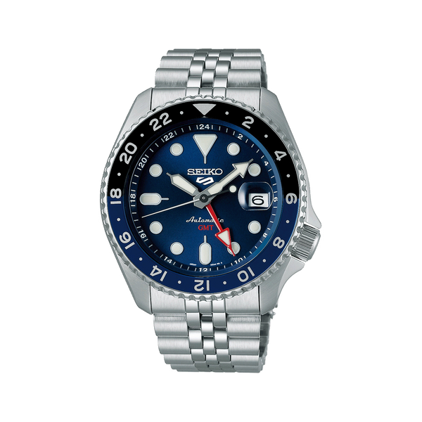 Seiko 5 Sports GMT Watch with Blue Dial