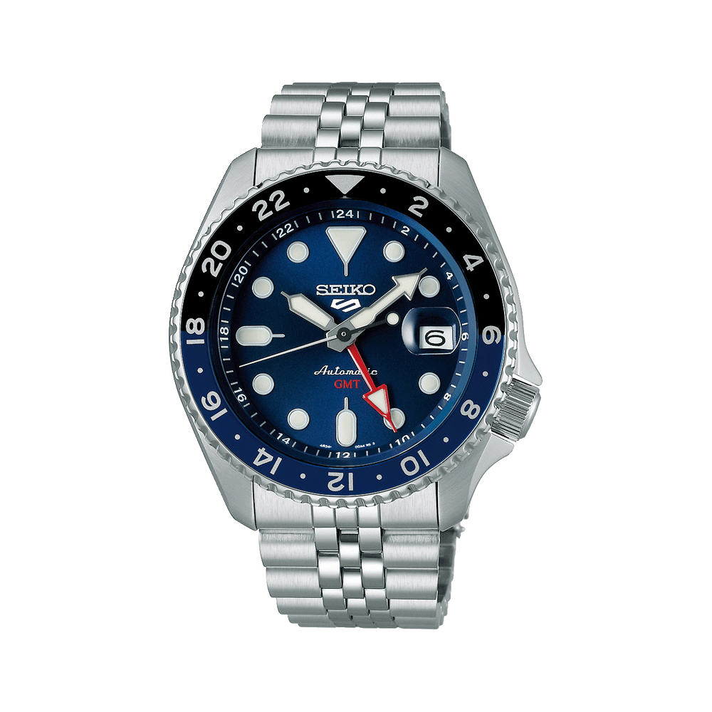 Orologio Seiko 5 Sports GMT con Quadrante Blu SSK003K1
