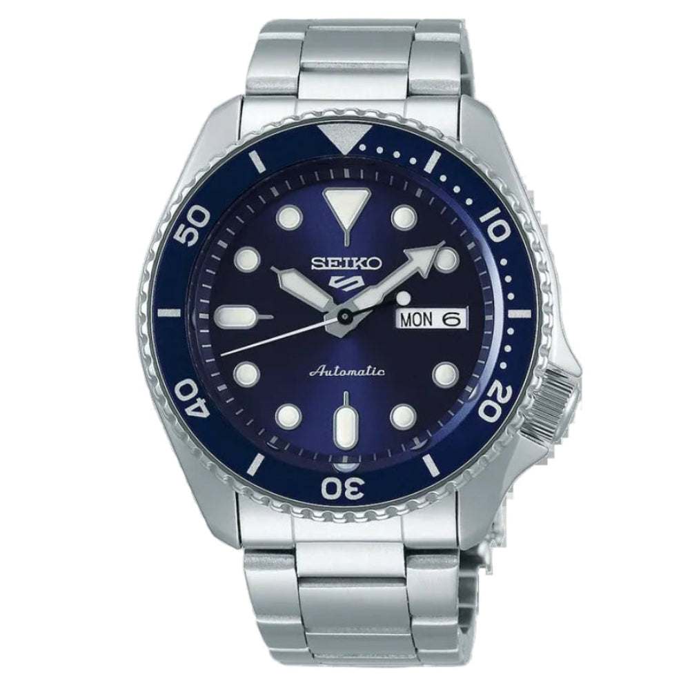Orologio Seiko 5 da Uomo Sports Automatico in Acciaio Blu SRPD51K1