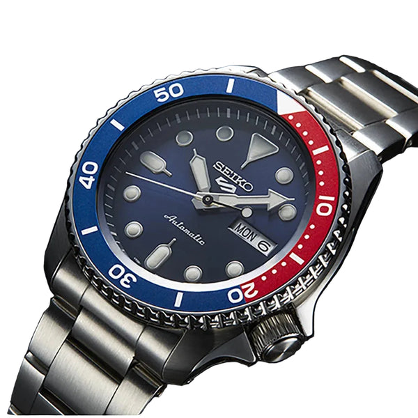 Orologio Seiko 5 da Uomo Sports con Quadrante Blu Pepsi SRPD53K1