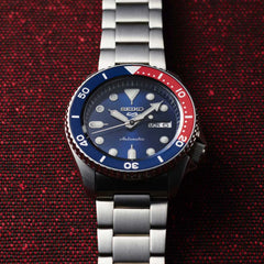 Orologio Seiko 5 da Uomo Sports con Quadrante Blu Pepsi SRPD53K1