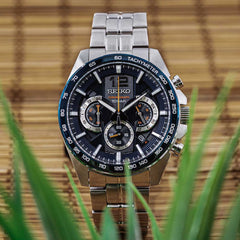 Orologio Seiko da Uomo Cronografo Quarzo con Quadrante Blu SSB345P1