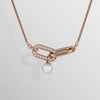 Collana Swarovski Constella Placcata Oro Rosa a Catena Con Perla 5728589