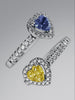 Anello Pandora Cuore In Rilievo Blu 198421C05