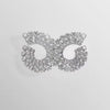 Swarovski Matrix Hoop Earrings Mixed Round Cuts White