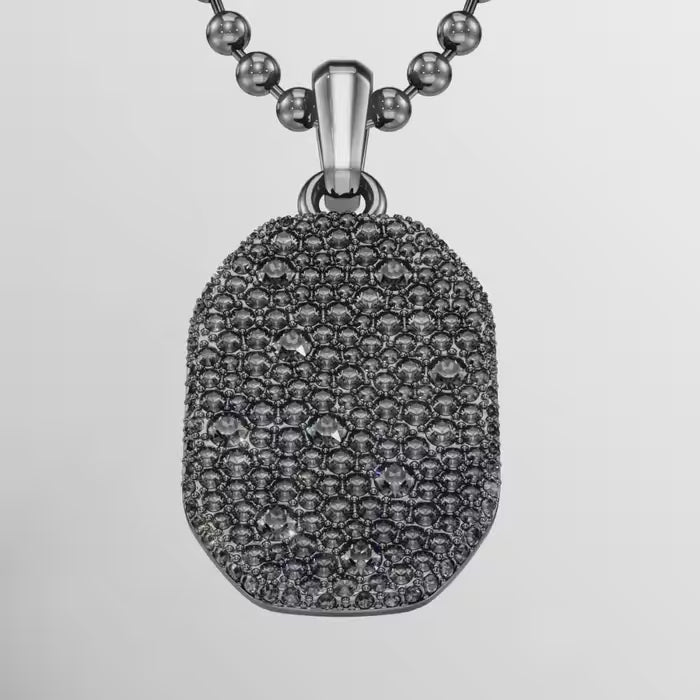 Swarovski Dextera Octagonal Shape Ruthenium Plated Necklace