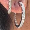 Mirco Visconti Hoop Earrings in White Gold and Diamonds