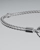 Pulsera Pandora de eslabones geométricos con cierre de mosquetón
