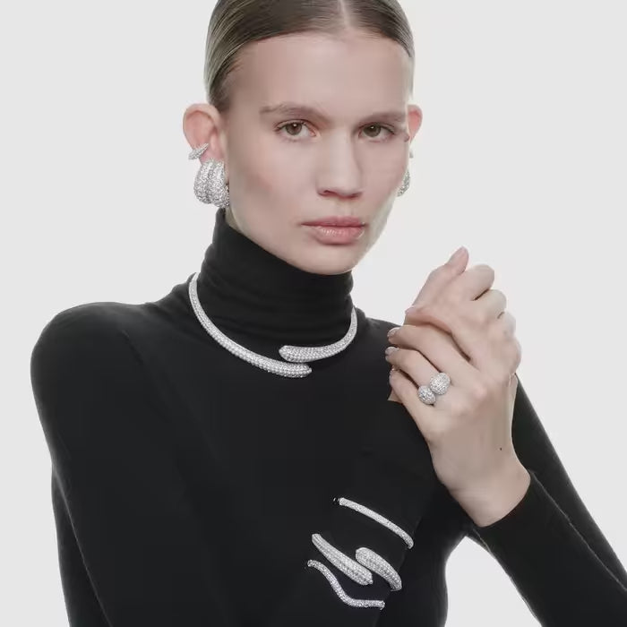 Swarovski Sublima Cocktail Ring with Pavé Crystals
