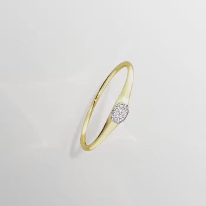 Swarovski Dextera Rigid Bracelet in Yellow Gold Plated