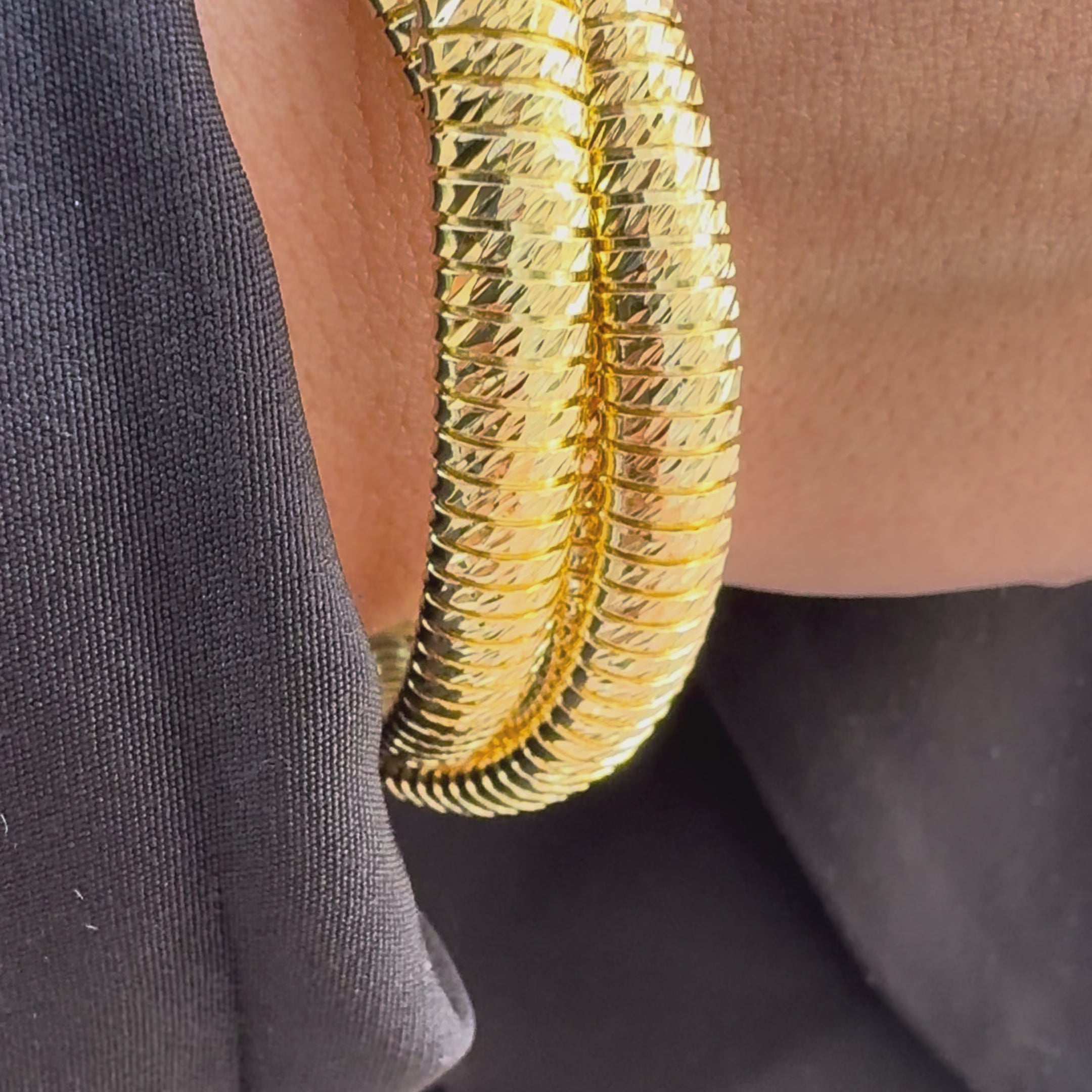 Conjunto de pulseras etruscas de tubogas