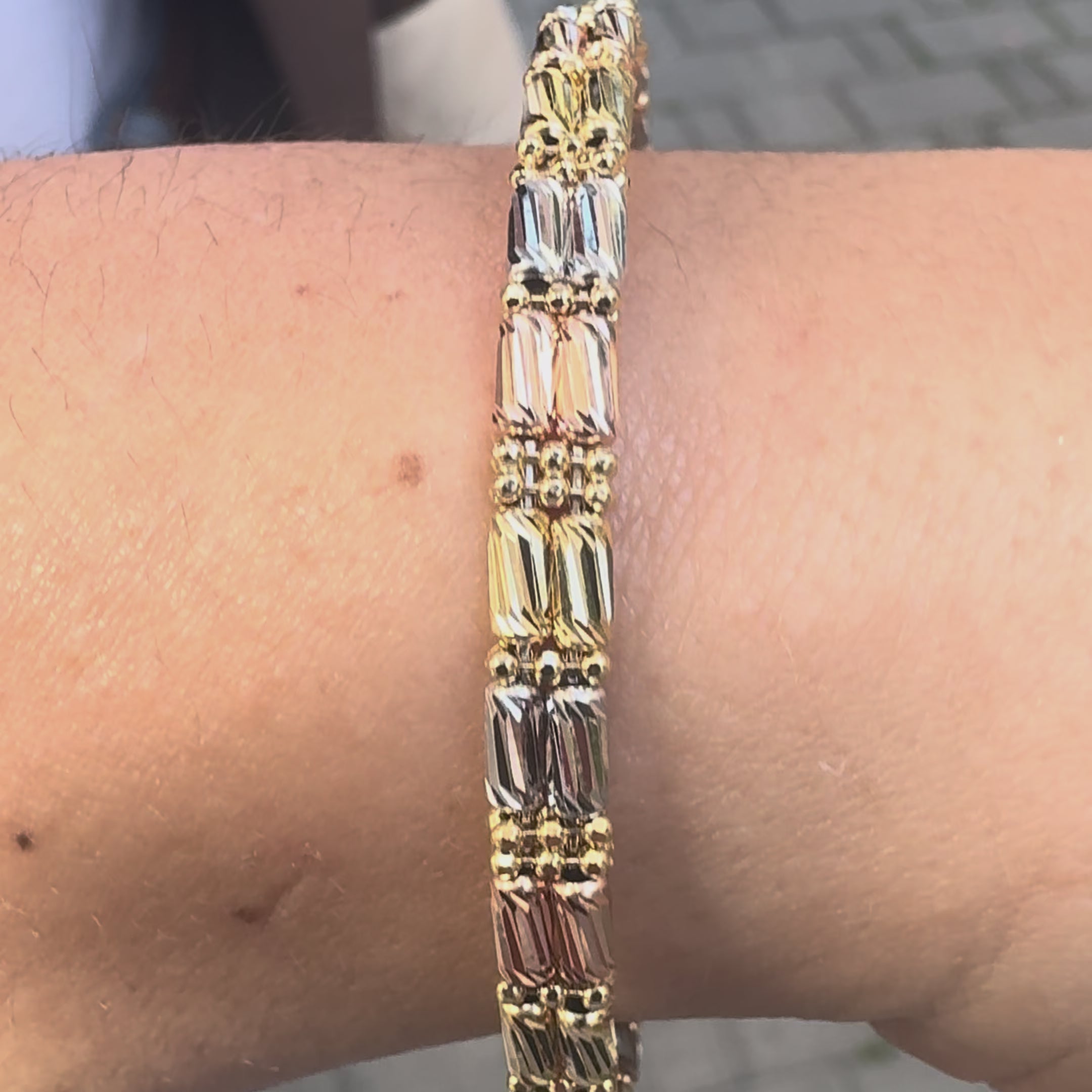 Bracciale Rigido Tre Ori in Oro 18 KT BRIGRET