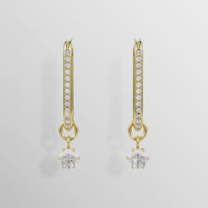 Orecchini Swarovski Pendenti Constella Placcati Oro Giallo 5728587