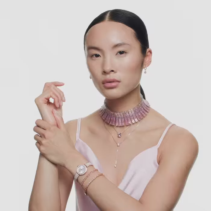 Swarovski Matrix Pear Cut Bracelet Rose Gold Plated