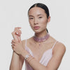Swarovski Matrix Pear Cut Bracelet Rose Gold Plated