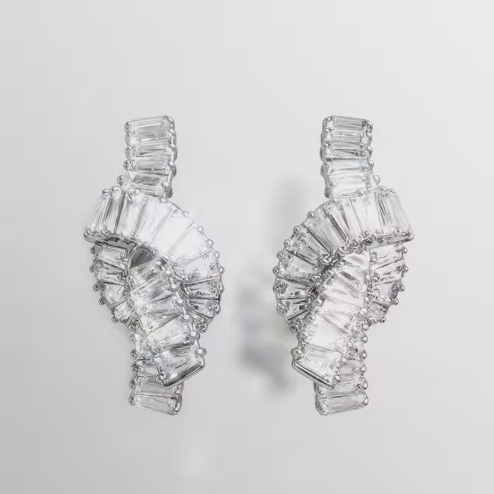 Orecchini Swarovski Matrix Nodo Taglio Baguette 5727040