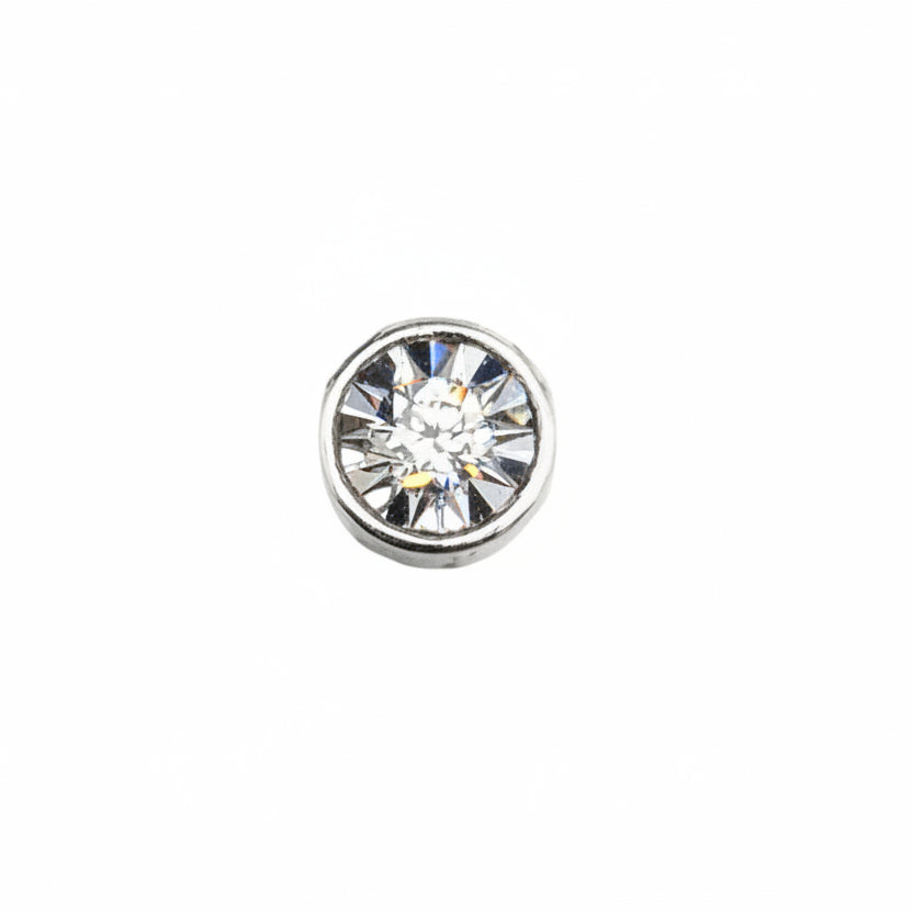 Charm Elements Specchio In Oro Bianco E Diamante ECF13135.005
