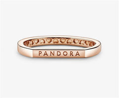 Pandora Rose Logo Band Ring