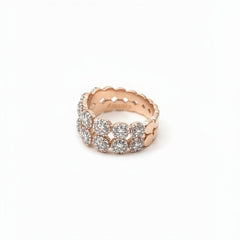 Bronzallure Double Band Ring with Zirconia