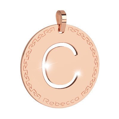 Rebecca Charm Mi Alfabeto Inicial Letra Mediana C Rosa