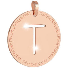 Rebecca Charm My Alphabet Initial Large Letter T Rose