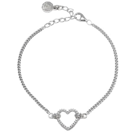 Bracciale Nove25 in Argento Tight Love con Cuore N25BRA00373-17