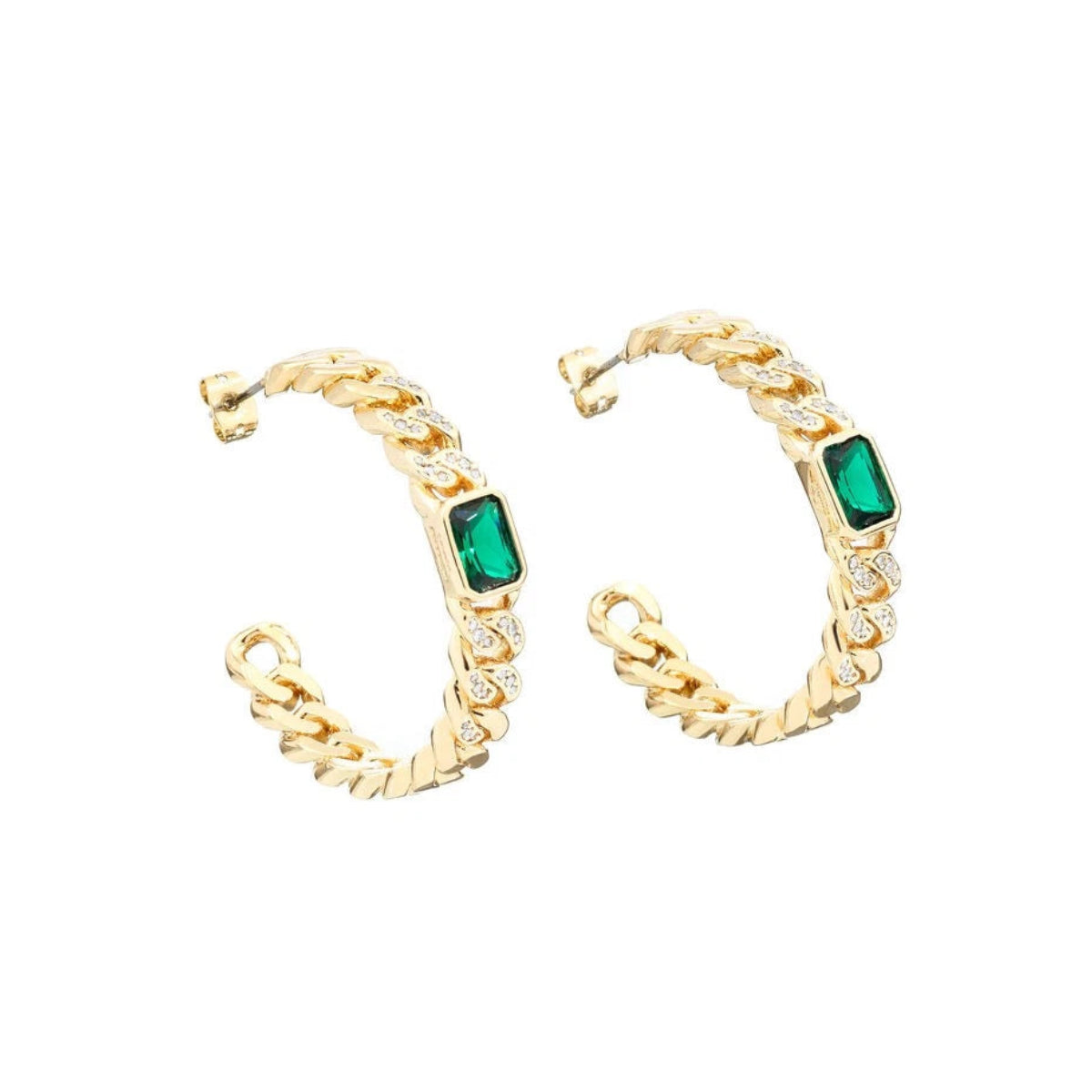 Orecchini a cerchio groumette Chiara Ferragni Bossy Chain J19AUW33