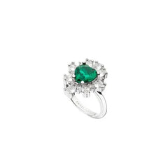Anillo Chiara Ferragni con corazón de esmeralda