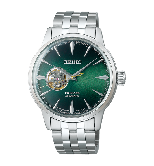 Reloj automático Seiko Presage con esfera verde para hombre