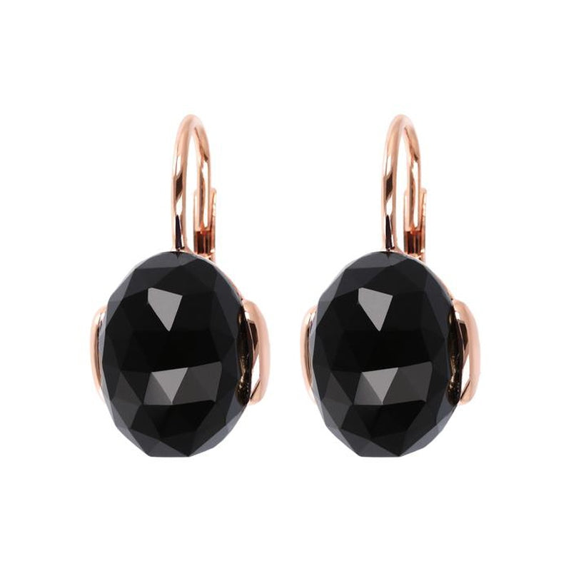 Bronzallure Earrings in Golden Rosè and Natural Stones