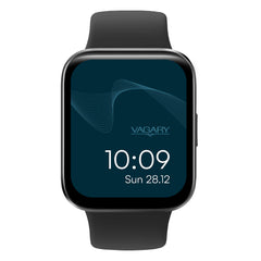 Reloj inteligente Vagary de silicona negra